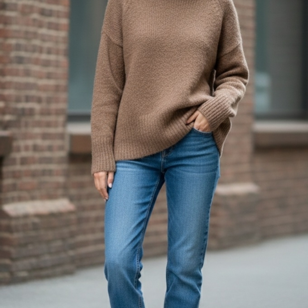The Group by Babaton 100%  heavy Alpaca Turtleneck Sweater - XXS - Picture 6 of 15